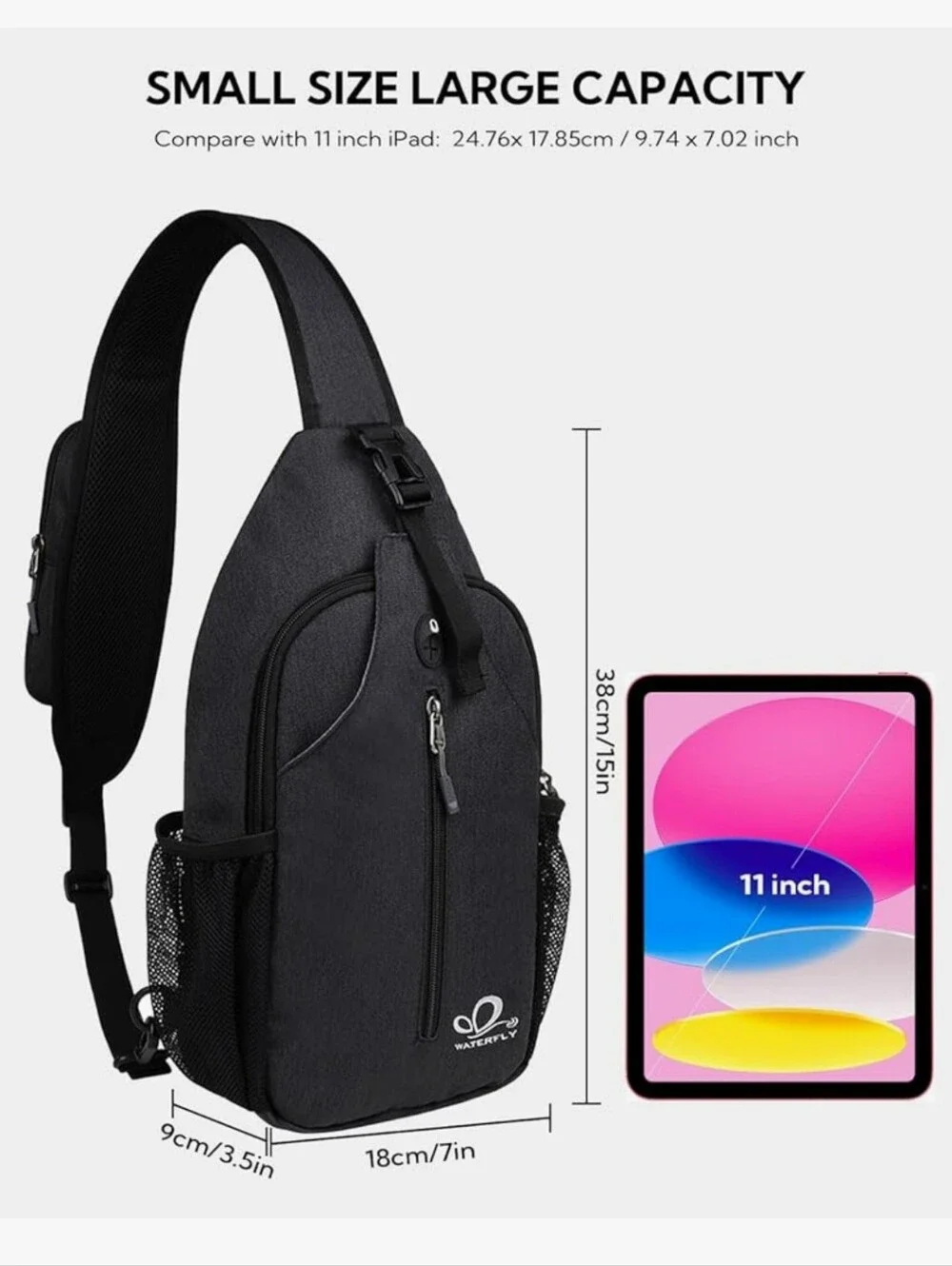 Waterfly Crossbody Sling Backpack